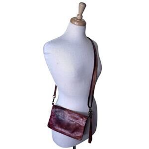 BED STU Cadence Leather Crossbody Purse Desert Sunset TD